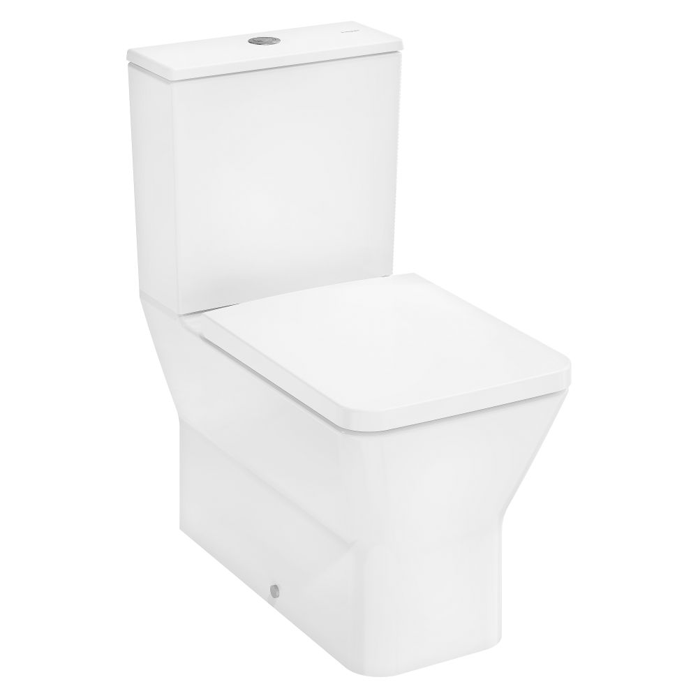 Hansgrohe EluPura Original Q Set WC debout 640 AquaChannel avec réservoir surélevé, WC-Sitz, blanc