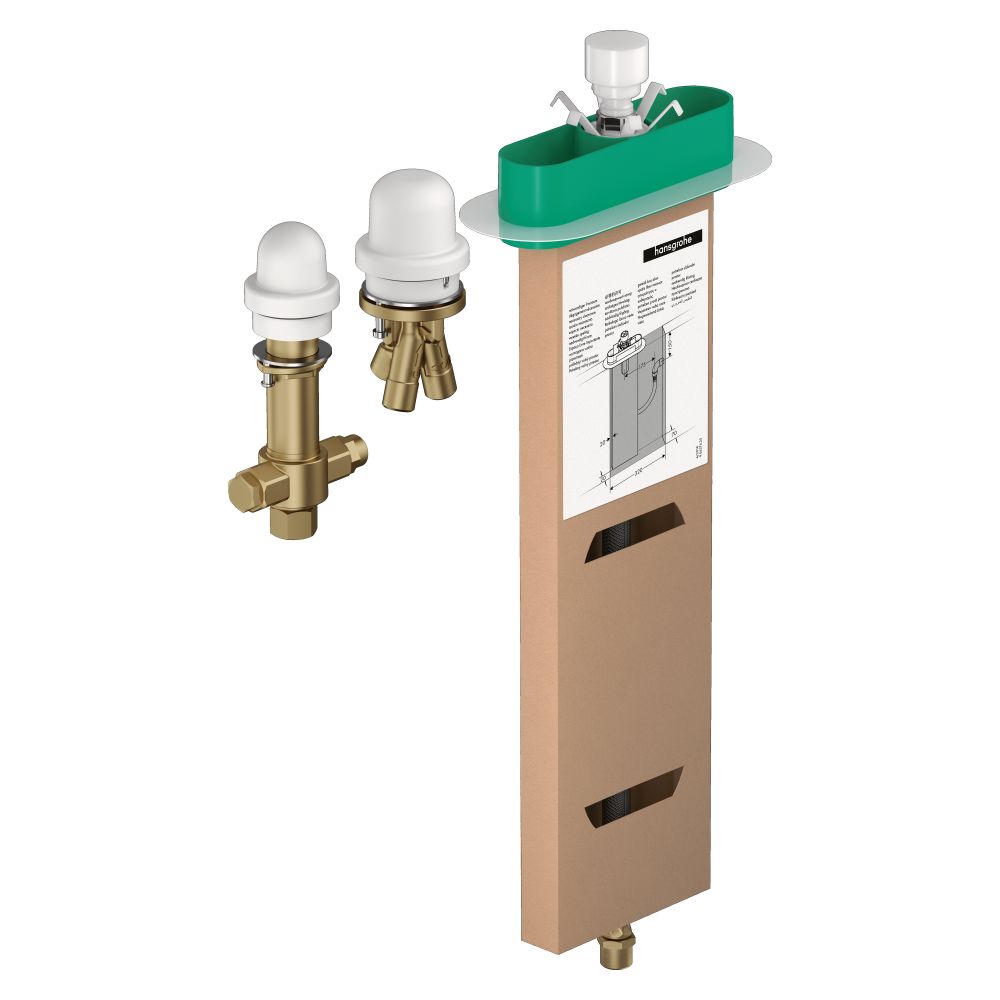 Hansgrohe Corps de base pour mitigeur monocommande 3 trous pour bord de baignoire, 13481180