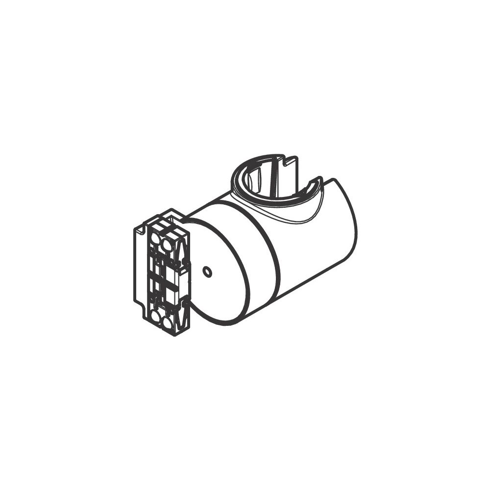 Hansgrohe Curseur pour barre de douche murale Pulsify E, Blanc mat, 94727700