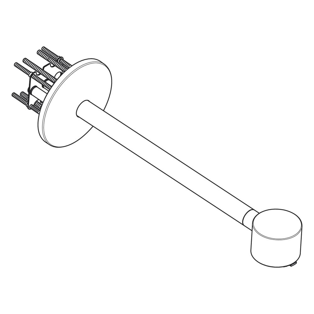 Bras de douche Hansgrohe AXOR pour pommeau 2jet, Bronze brossé, 93966140
