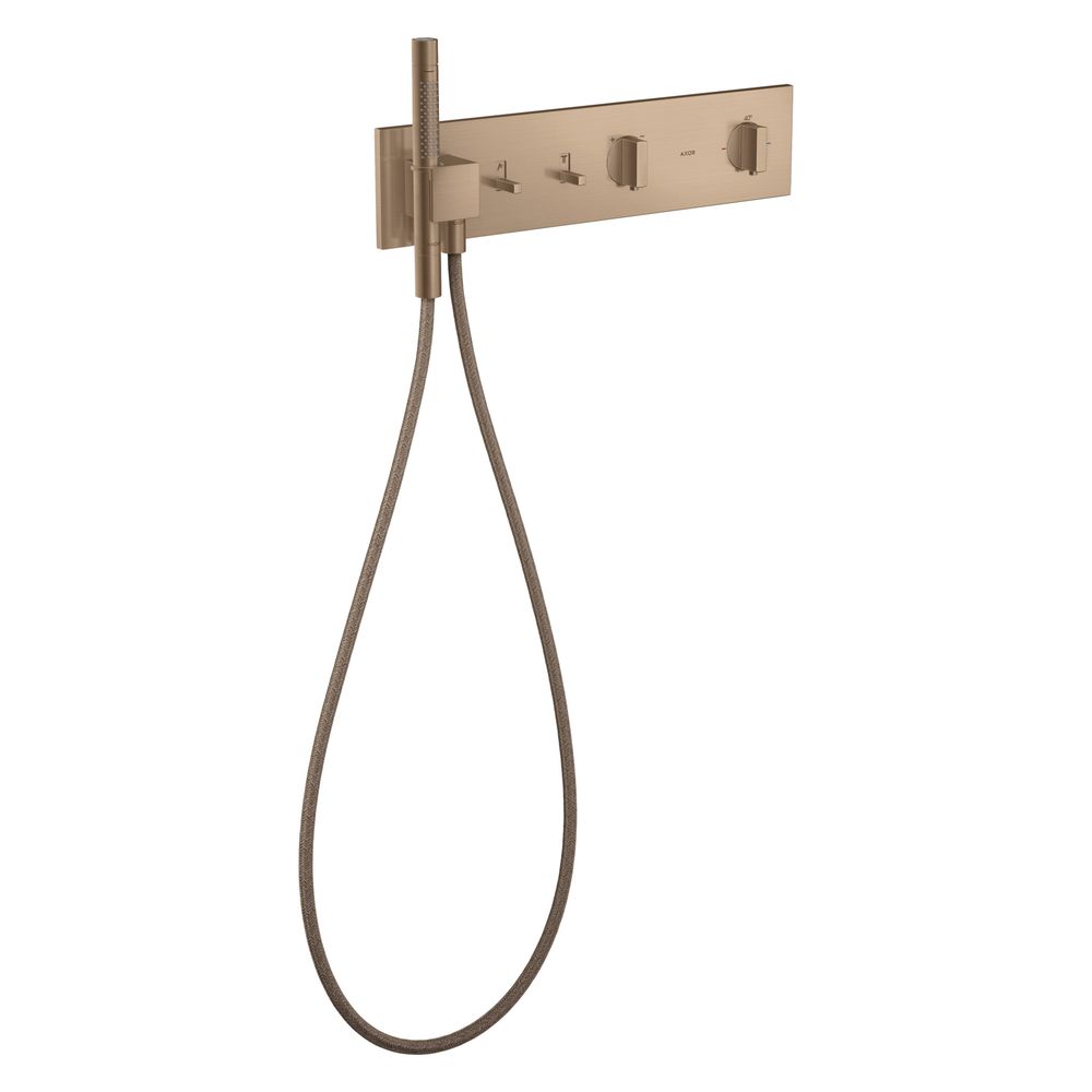 Module thermostatique Hansgrohe AXOR ShowerComposition, 470x110 mm, encastré pour 2 consommateurs, rouge or brossé