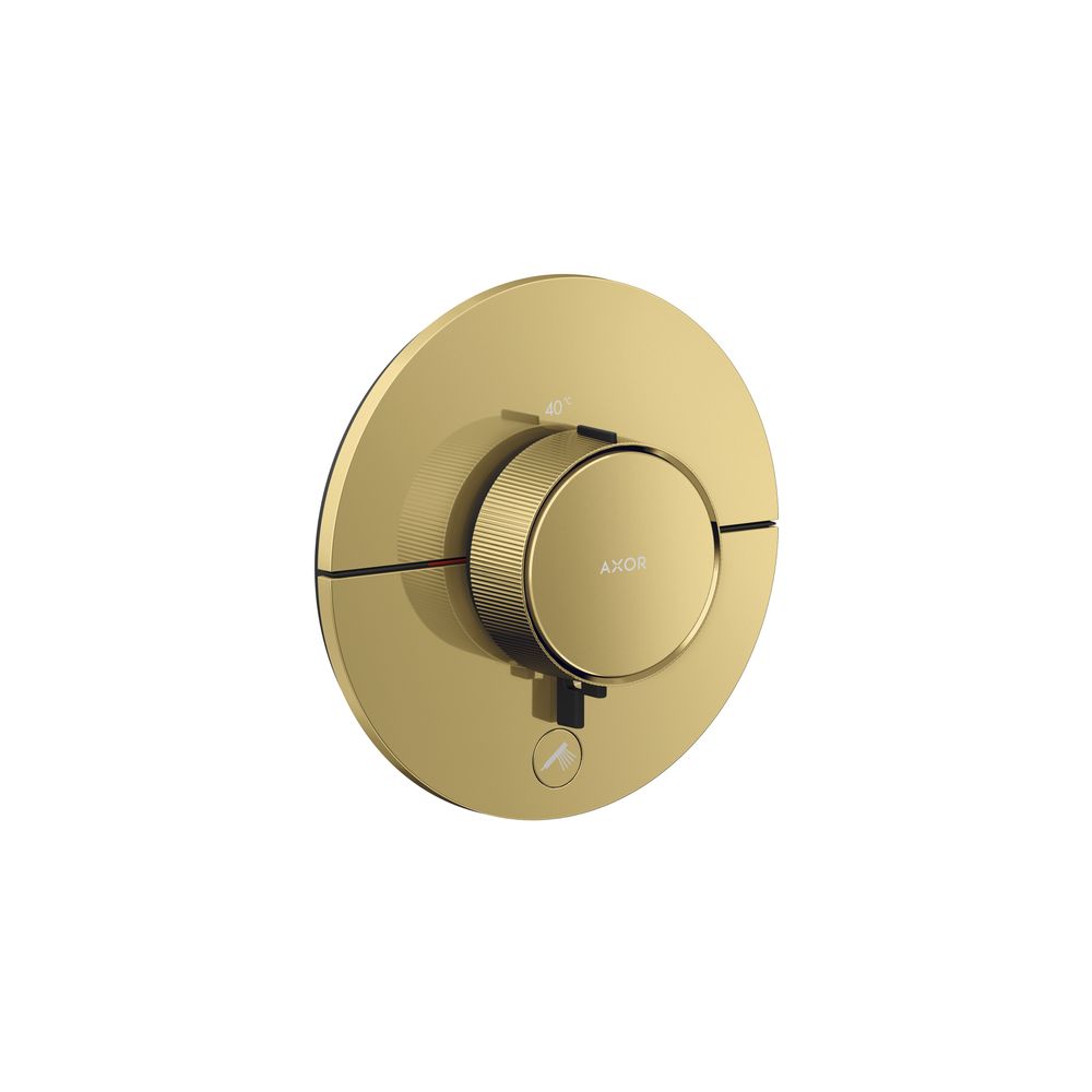 Hansgrohe AXOR ShowerSelect ID Thermostat HighFlow UP 23 l/min rond pour 1 raccordement, une sortie supplémentaire, finition Or poli