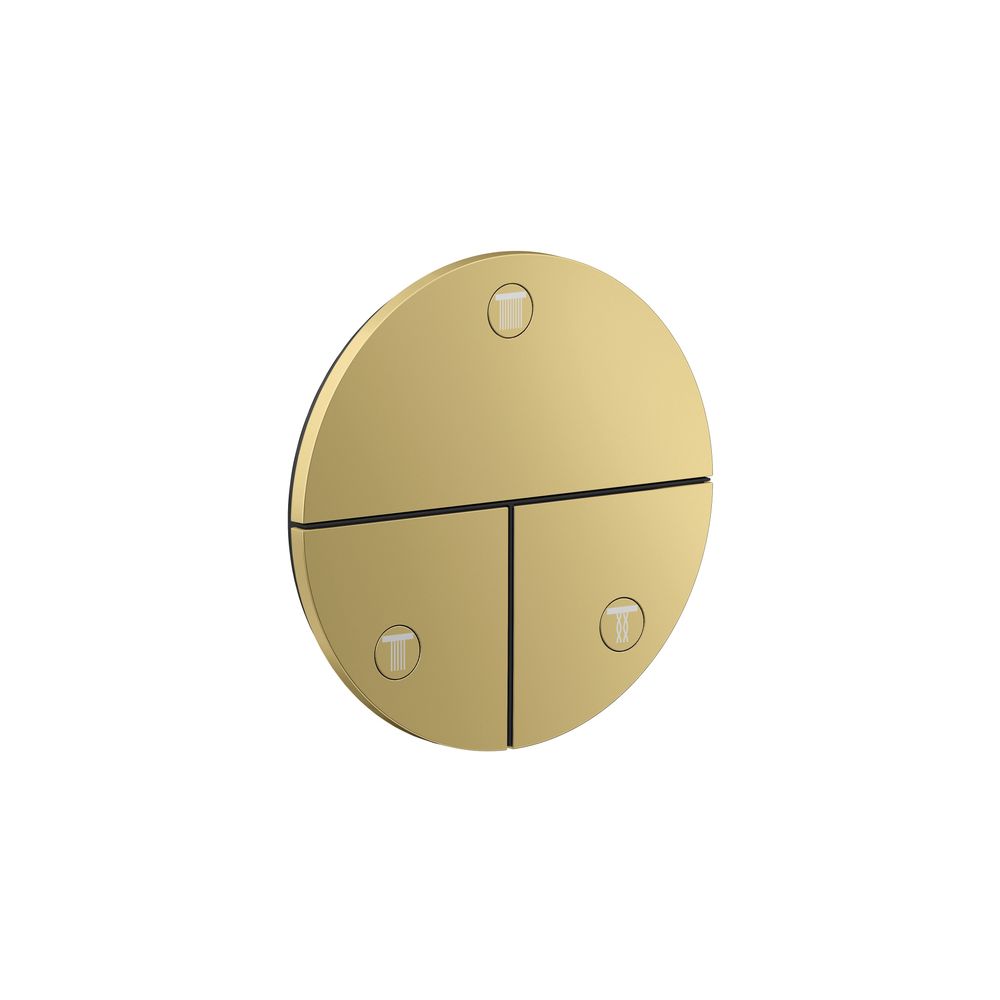 Hansgrohe AXOR ShowerSelect ID vanne encastrée 26 l/min, ronde pour 3 consommateurs, Polished Gold Optic