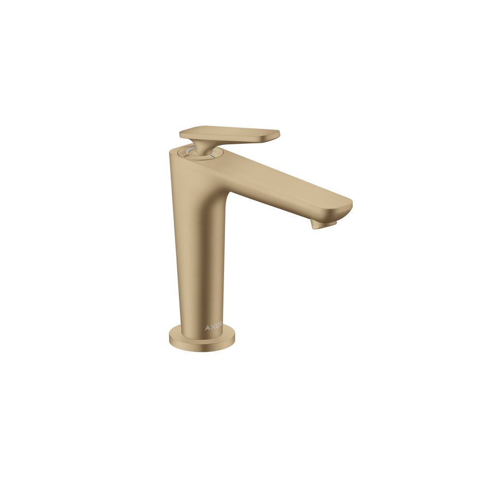 Mitigeur monocommande Hansgrohe AXOR Citterio C pour lavabo 125 montage apparent, CoolStart, évacuation, finition Bronze brossé