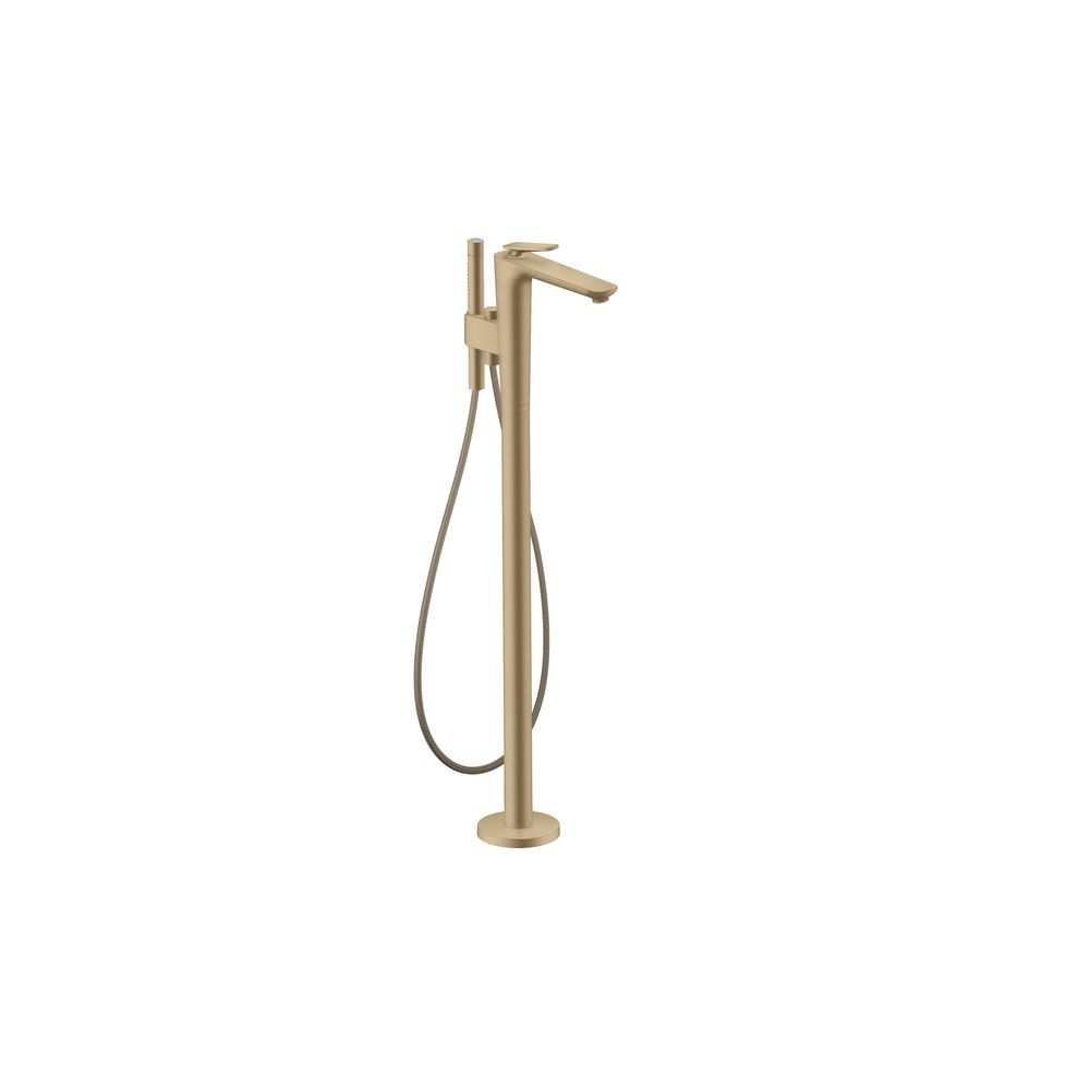 Mélangeur mitigeur AXOR Citterio C à levier unique pour baignoire, montage au sol, Brushed Bronze