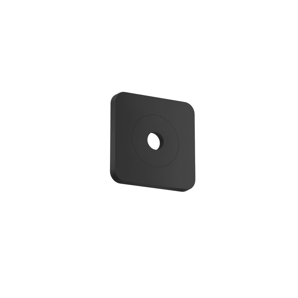 Rosette murale Hansgrohe AXOR Citterio C 120/120 softsquare, noir mat, 28801670