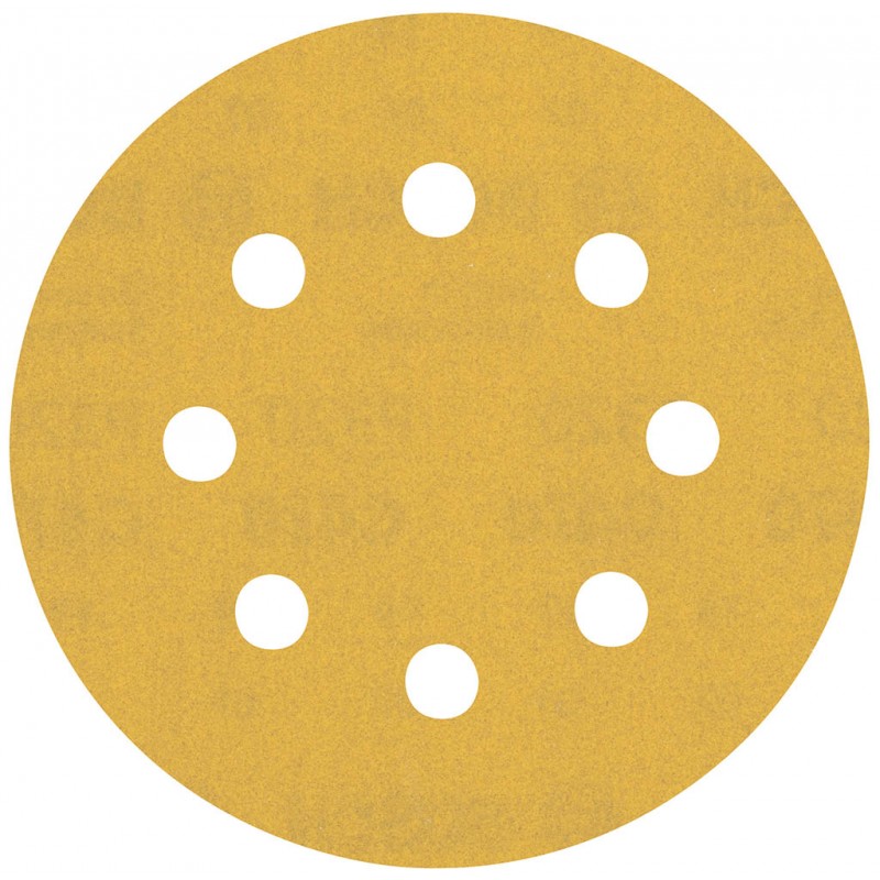 Papier de ponçage Bosch 5x Expert C470 avec 8 trous pour ponceuse excentrique 115 mm G 320 - 2608900800 — lot de 5 pièces