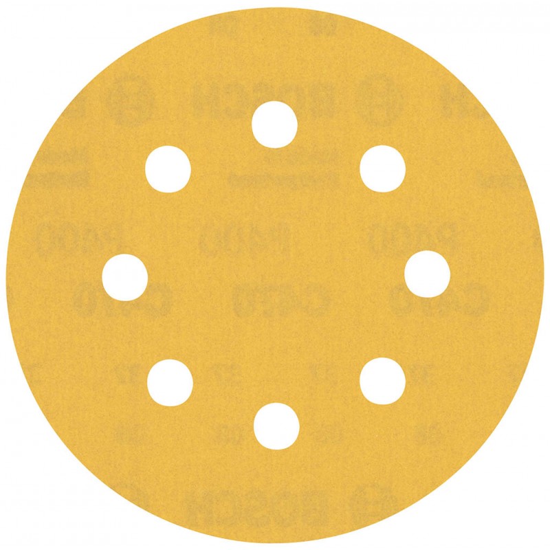 Bosch 5x Expert C470 Papier de verre à 8 trous pour ponceuse excentrique 115 mm G 400 - 2608900801 — lot de 5 pièces