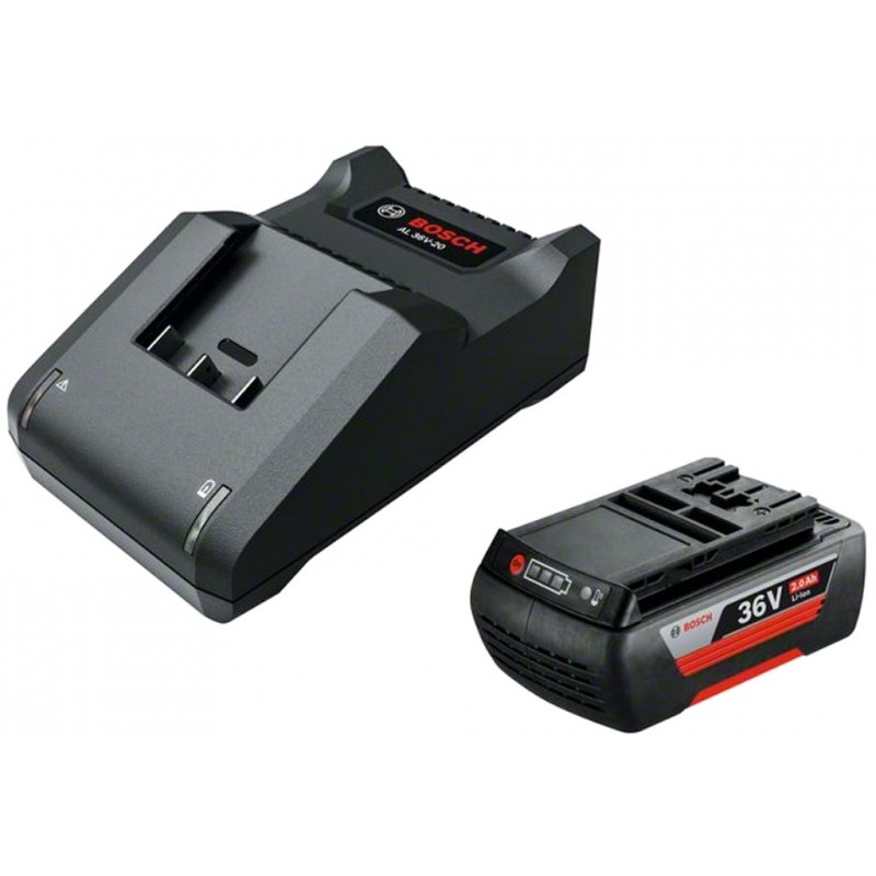 Set de démarrage BOSCH 36V (1 batterie 36V 2,0 Ah, chargeur AL 36V-20, en boîte)