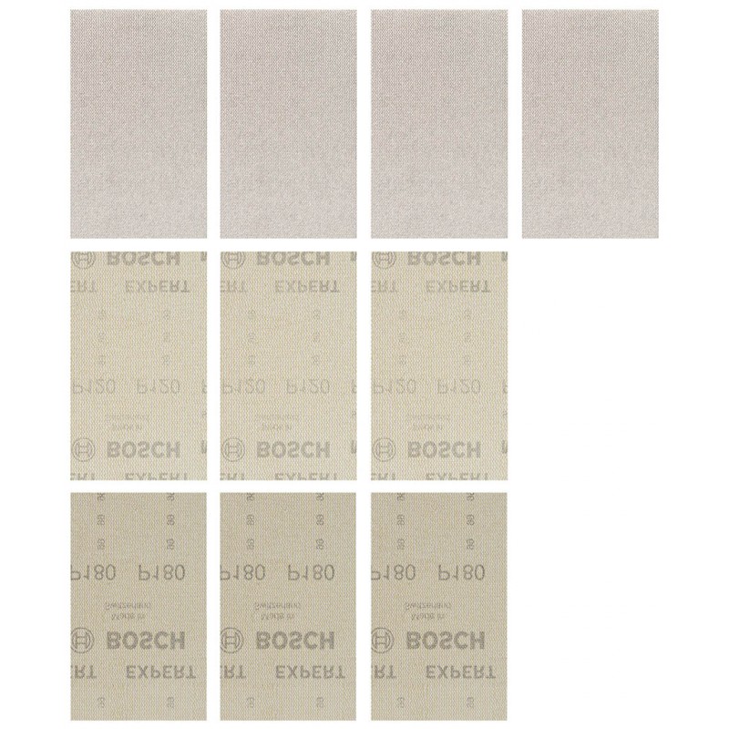 Bosch 10x Expert M480 Set de toile abrasive 80 x 133 mm — lot de 10 pièces