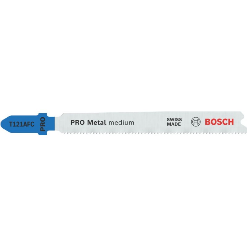 Lame de scie sauteuse Bosch PRO Metal medium T121AFC, 92 mm, 25 pièces — lot de 25 pièces