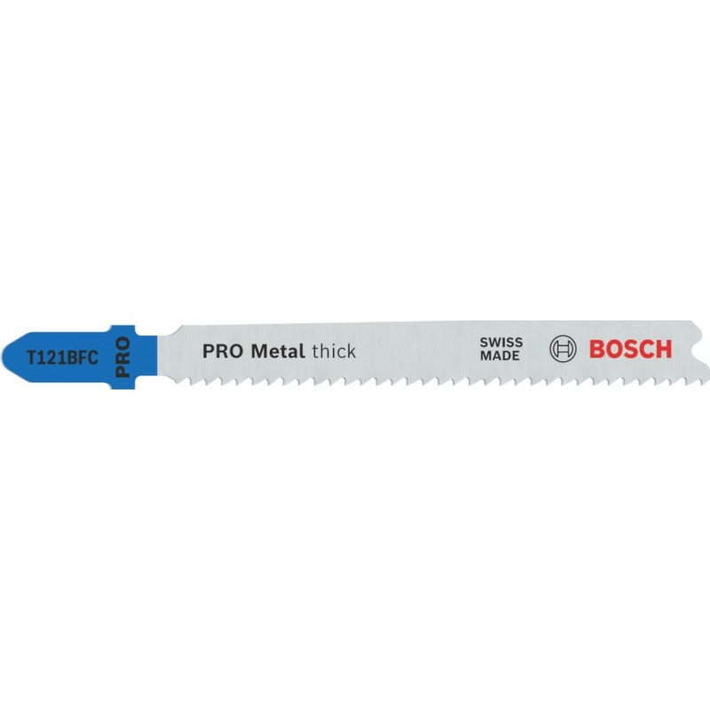 Lame de scie sauteuse Bosch PRO Metal thick T121BFC, 92 mm, coffret 25 pièces 2608655111 — lot de 25 pièces