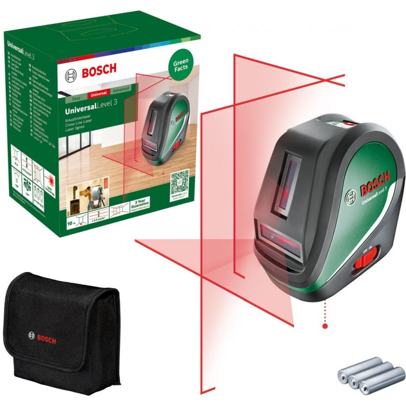 Bosch UniversalLevel 3 - Niveau laser à lignes croisées