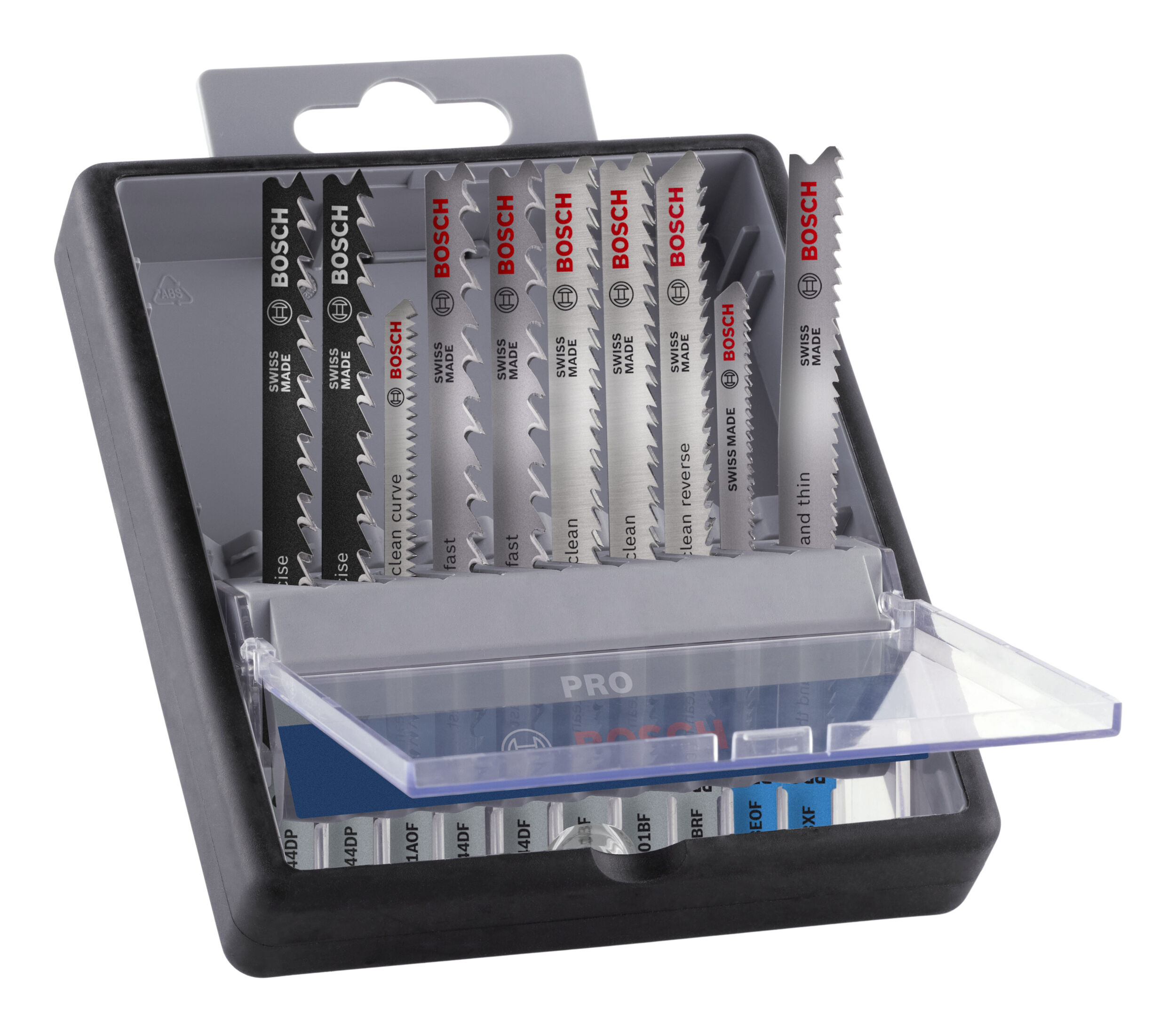 BOSCH PRO Set de lames de scie sauteuse pour bois et métal, T 144 DP, T 123 XF, 100 mm, 10 pièces 2607011944 — lot de 10 pièces