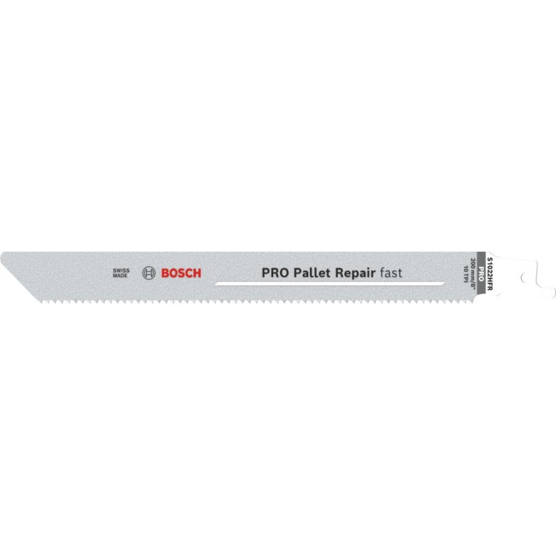 Lame de scie sabre BOSCH PRO Pallet Repair fast S1022HFR, 0,9 x 19 x 200 mm, lot de 100