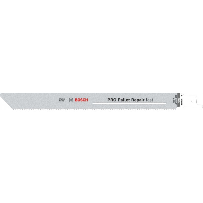 Lame de scie sabre PRO Pallet Repair fast S1122HFR Bosch, 0,9 x 19 x 225 mm, 100 pièces