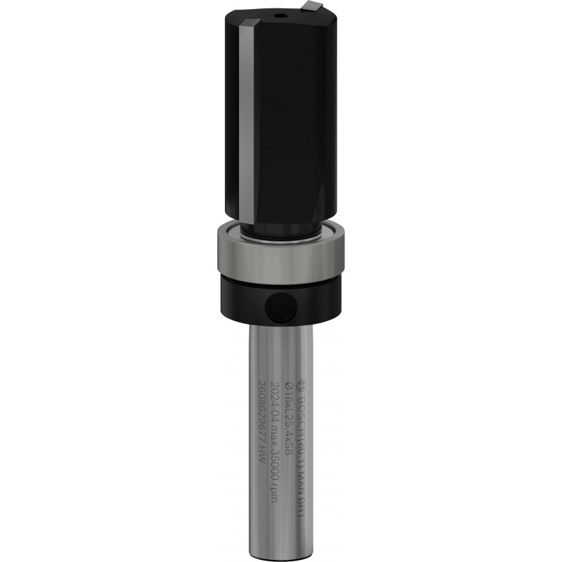 Bosch PRO Fraise à raser avec roulement à billes de guidage supérieur Tige 8 mm