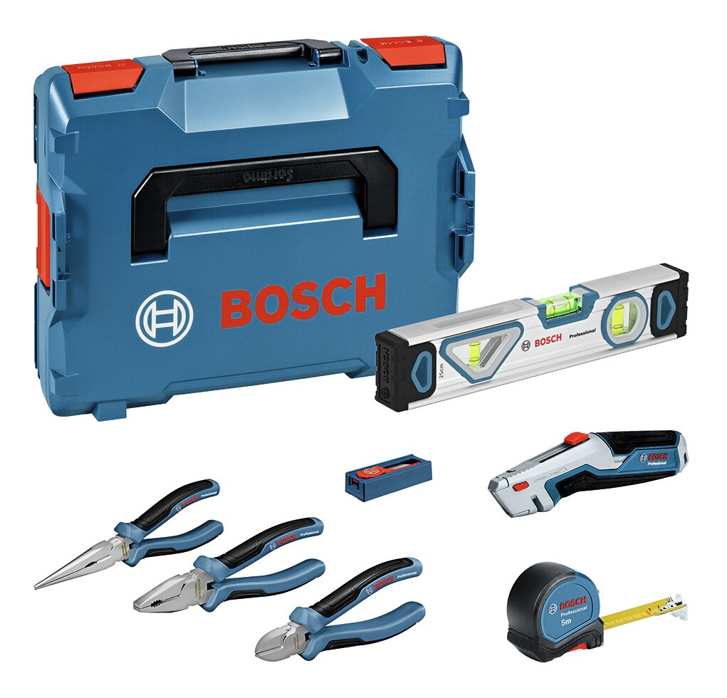 Set BOSCH PROFESSIONAL avec pinces et divers outils manuels, 16 pièces 0615990N2S