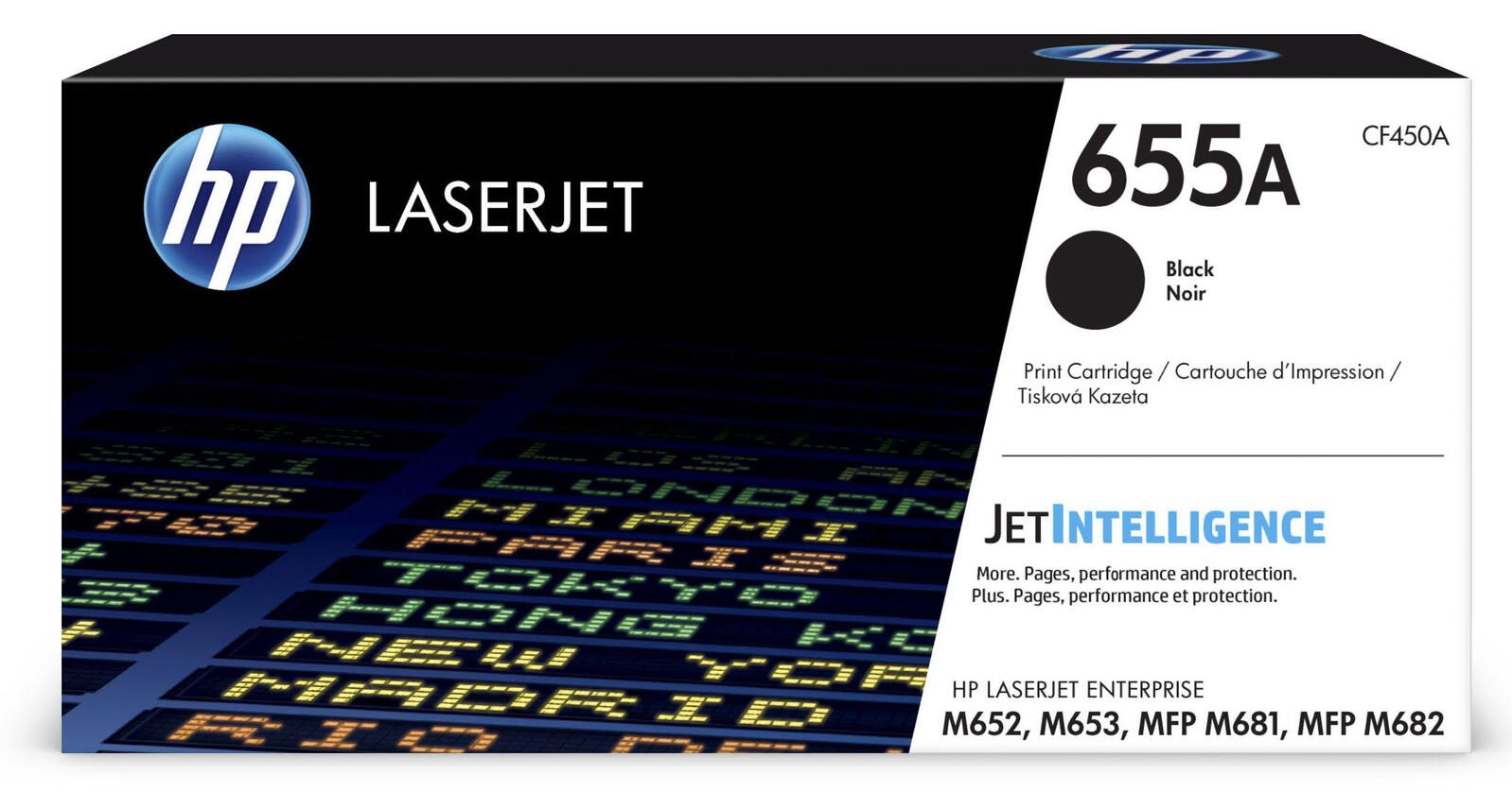 Cartouche de toner HP Original 655A noir 12 500 pages (CF450A)
