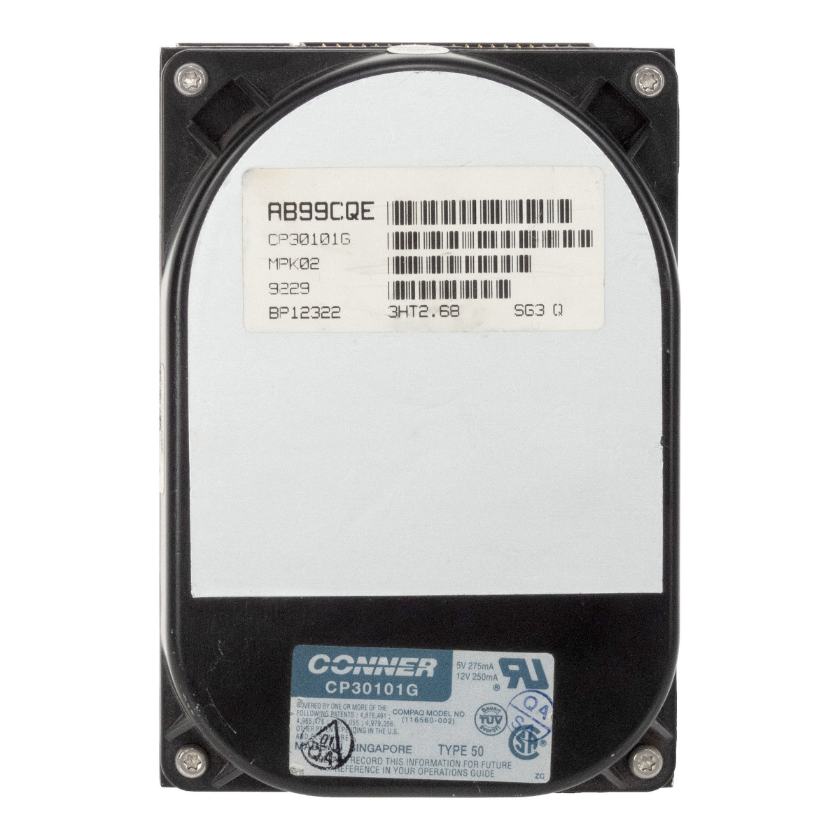 CONNER 121,7MB 3,4K ATA 3,5'' CP30101G