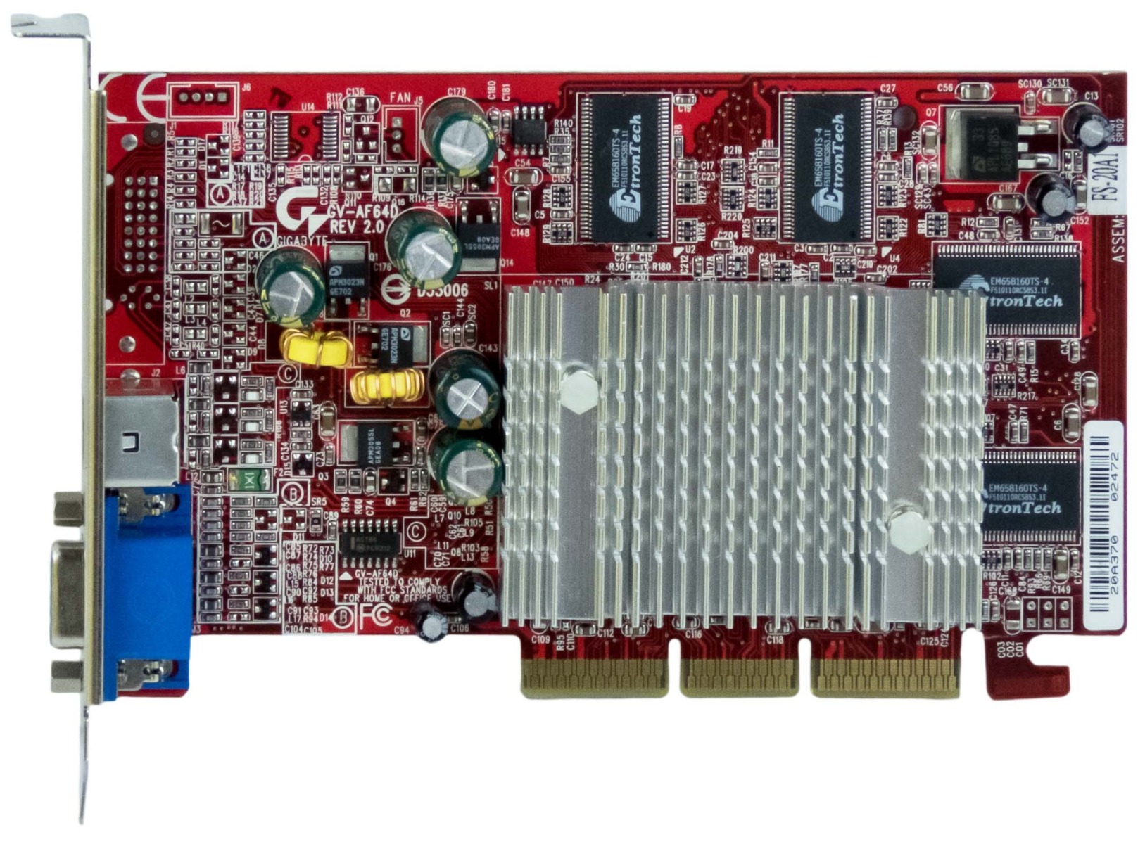 GIGABYTE ATI RADEON 9000 PRO 64MB GV-AF64D AGP