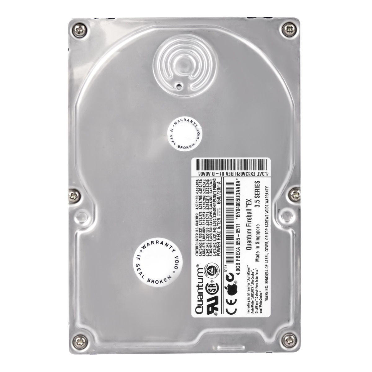 QUANTUM FIREBALL EX 5,1 Go 5 400 tr/min ATA 3,5'' EX51A013