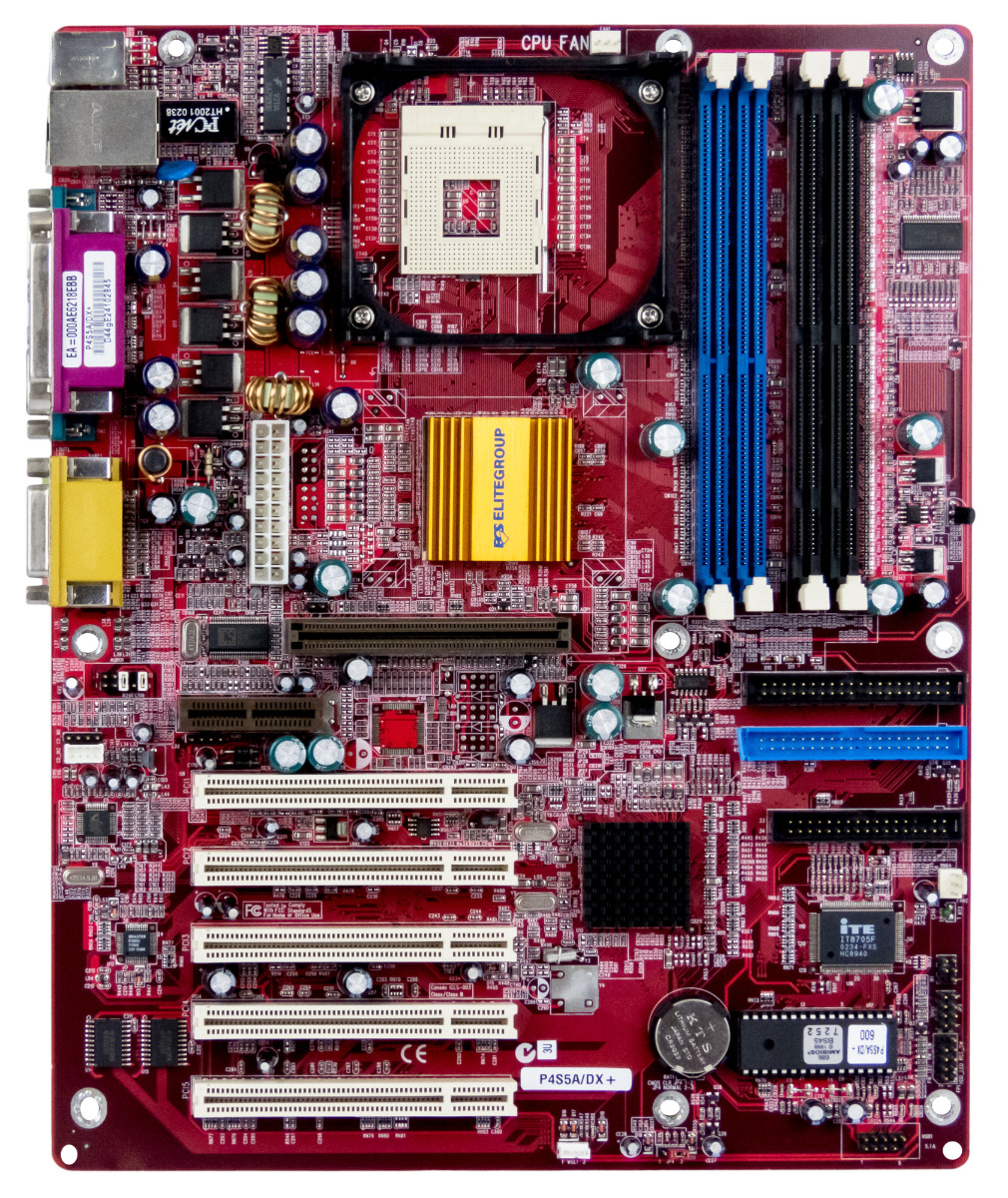 ECS P4S5A/DX+ s.478 SDRAM DDR AGP AMR PCI ATX