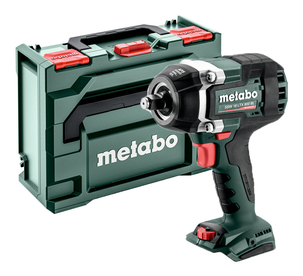 Metabo SSW 18 LTX 800 BL Perceuse-visseuse à percussion sans fil (18V/800Nm/sans batterie) + Metabox