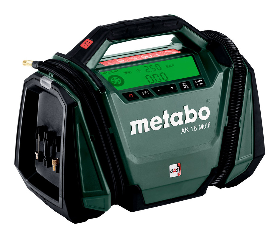 Metabo AK 18 Multi Compresseur sans fil (18V / 11 bar / 16 l/min) Sans batterie, 600794850