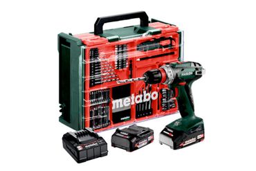 Perceuse-visseuse sans fil Metabo BS 18 Quick Set, 2x 2,0 Ah et chargeur en coffret plastique - Atelier mobile