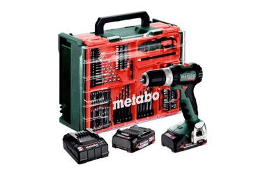 Perceuse-visseuse à percussion sans fil Metabo SB 18 L BL Set 2x 2,0 Ah et chargeur + accessoires dans coffret