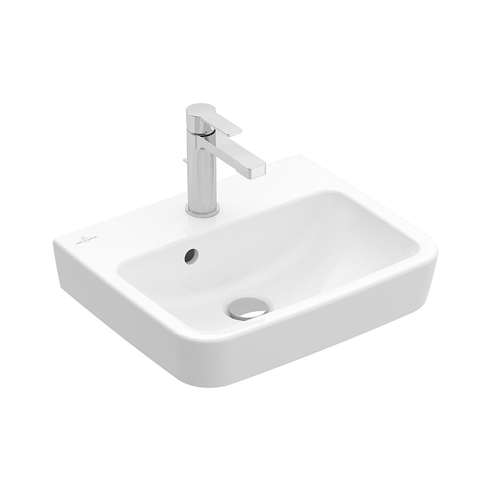 Villeroy & Boch Lavabo O.novo 500x370mm angulaire avec trop-plein Blanc Alpin CeramicPlus