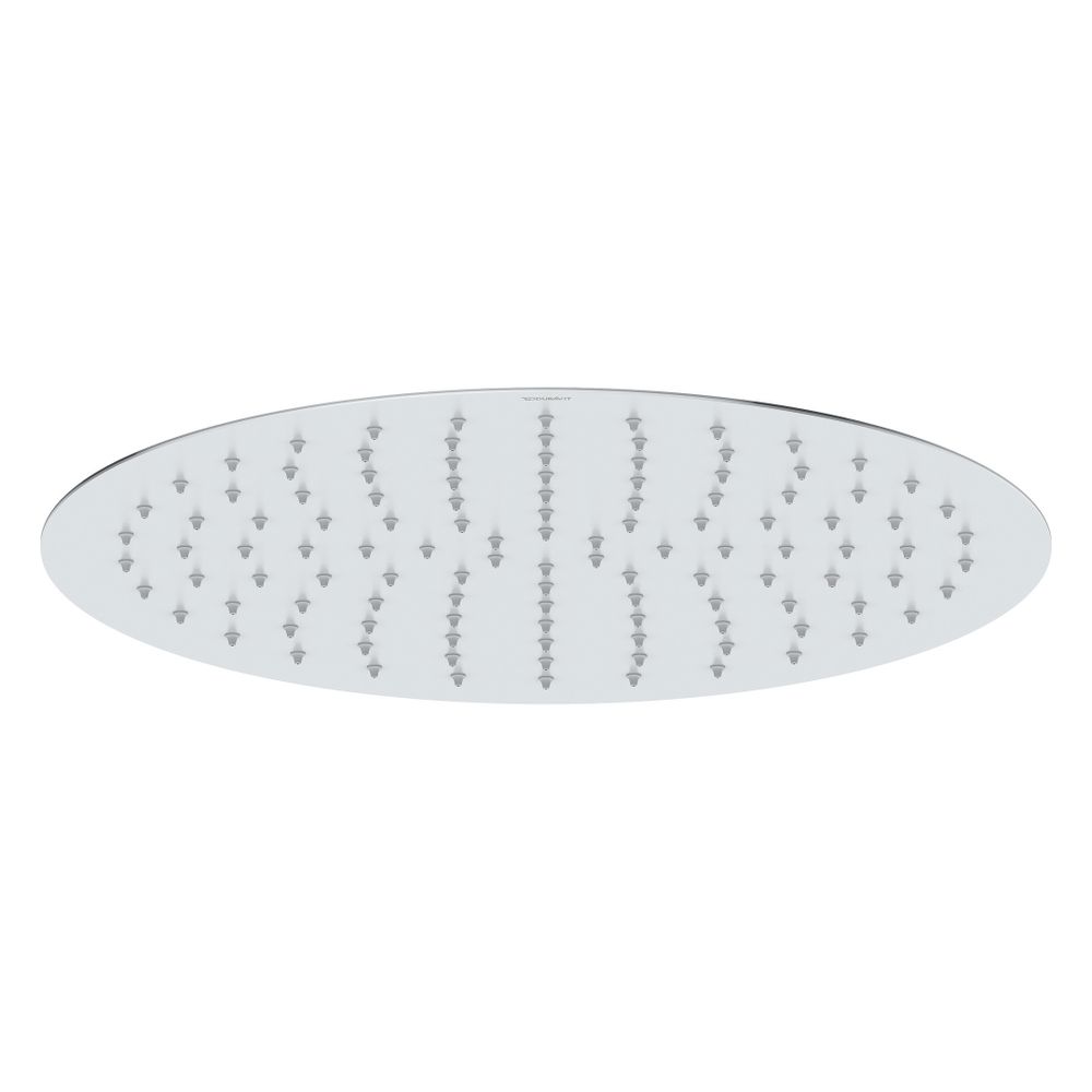 Pommeau de douche Duravit, chromé brillant, inox, rond, diamètre 400 mm, 25,5 l/min, pluie, montage mural/plafond