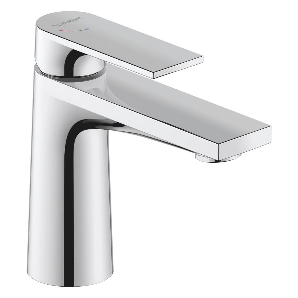 Mitigeur monocommande pour lavabo Duravit Tulum by Starck FreshStart, chromé, 5 l/min, levier, portée 110 mm, hauteur 140 mm