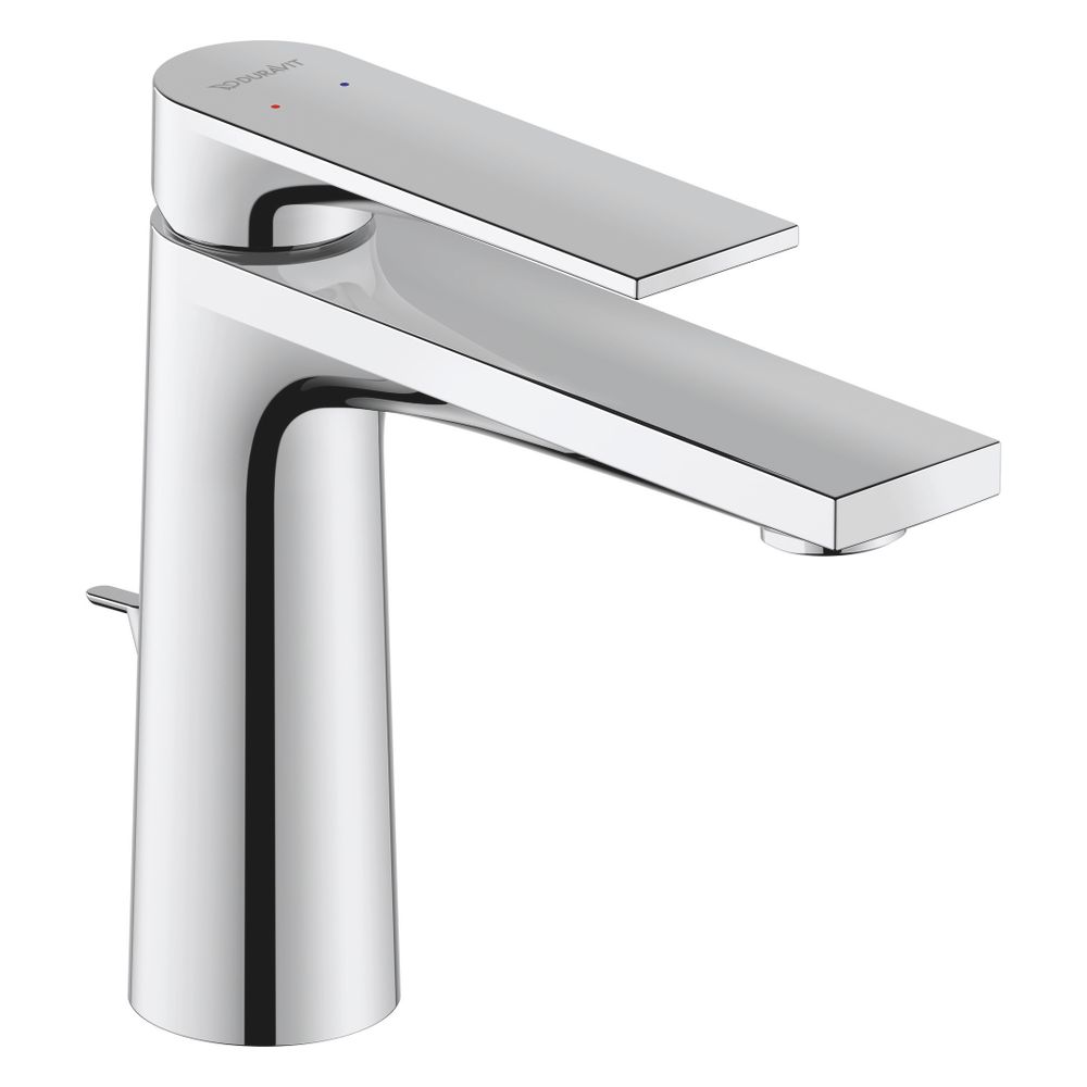Mitigeur monocommande Duravit Tulum by Starck M, chromé, 5 l/min, avec garniture, poignée à levier, portée 135 mm, hauteur 165 mm