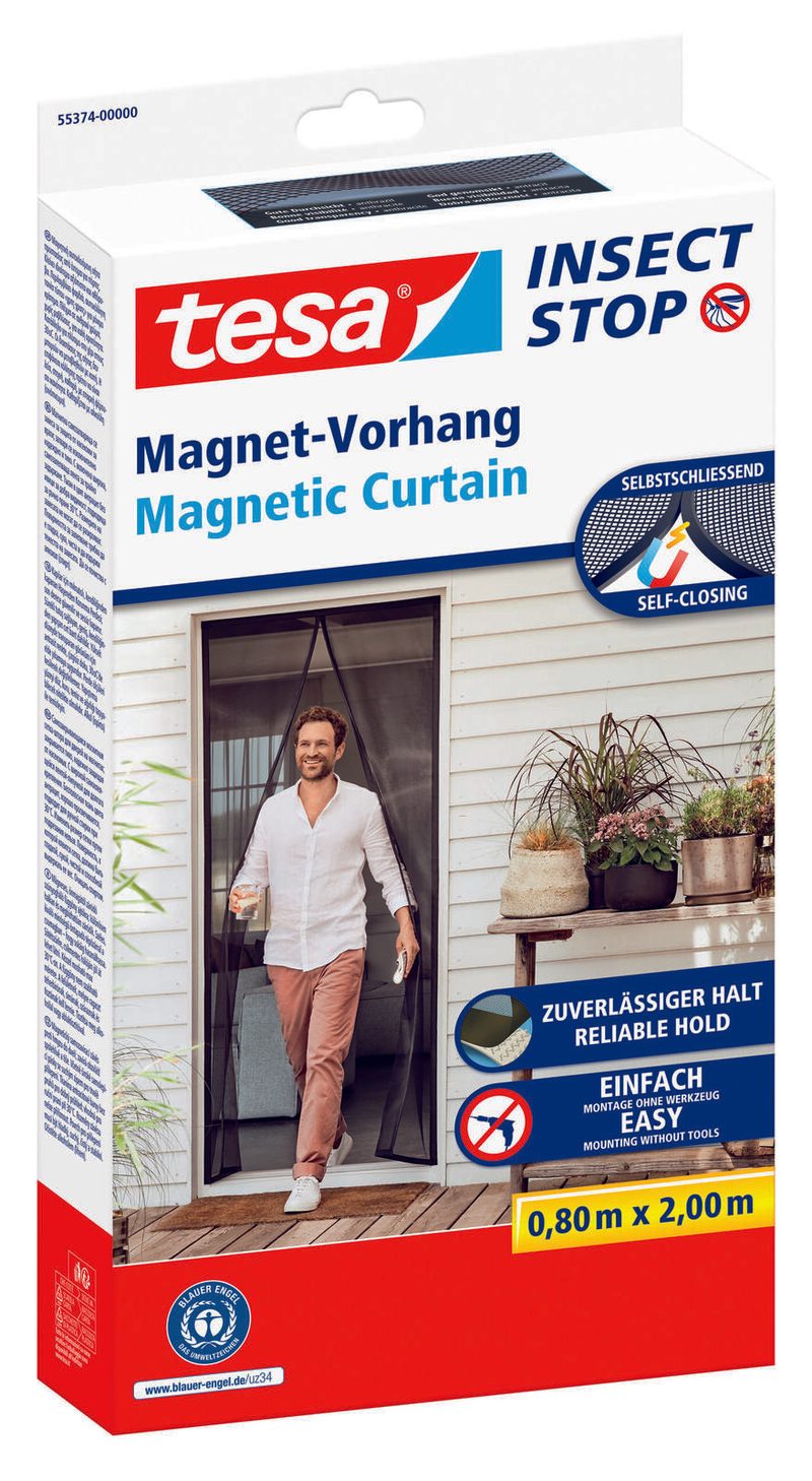 Moustiquaire magnétique tesa Insect Stop anthracite 0,8 x 2,0 m