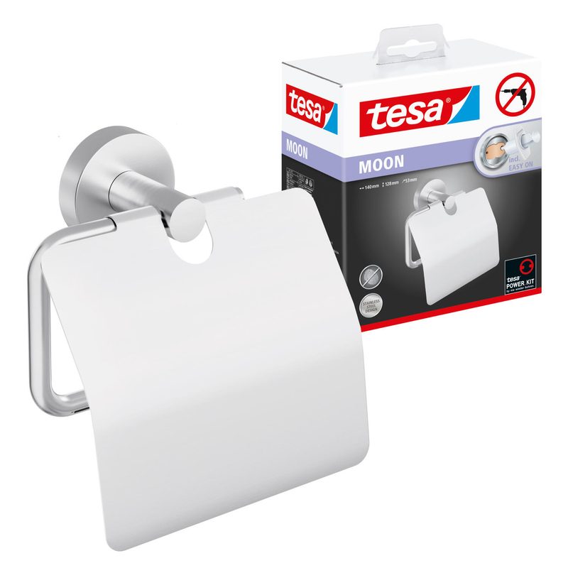 Support de papier toilette tesa MOON argenté