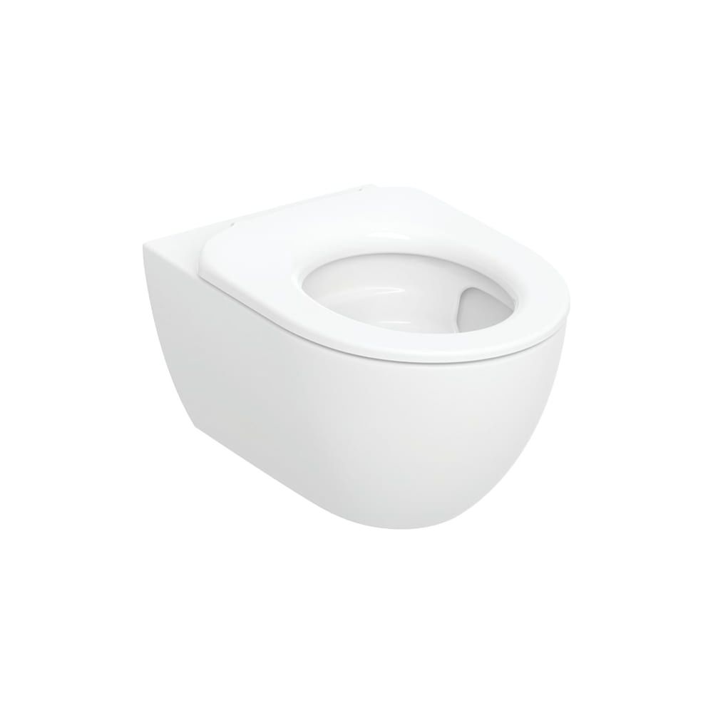 Geberit Acanto Set WC mural, avec lunette WC, chasse TurboFlush, design céramique fermé, 53 cm, KeraTect