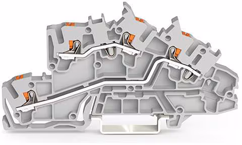 Bornier d'installation multi-étages WAGO 2203 2203-7642, 400V 31A, polyamide, gris