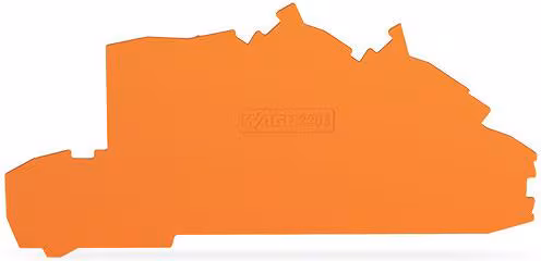 Plaque de finition et de séparation Wago 2203-7692, 0,8 mm, orange