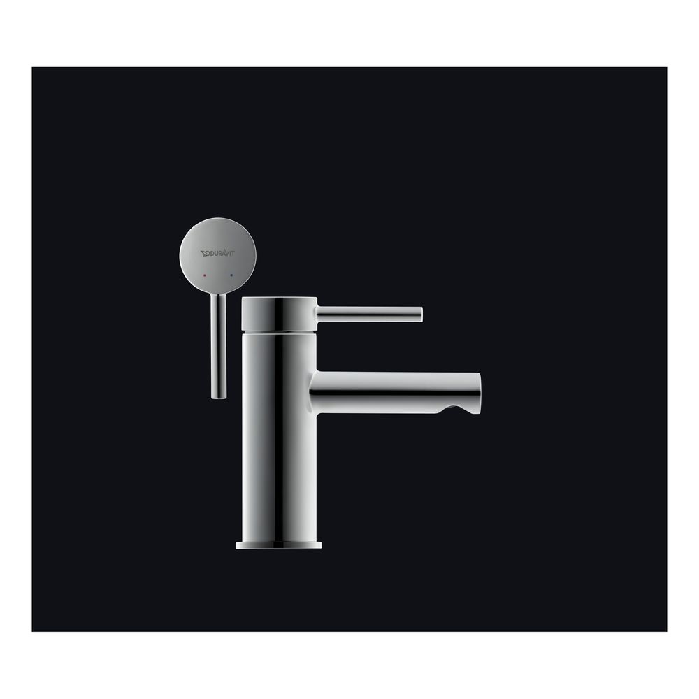 Duravit Circle Mitigeur de lavabo monocommande S, chromé, 4,5 l/min, levier, portée 100 mm, hauteur 152 mm, jet normal