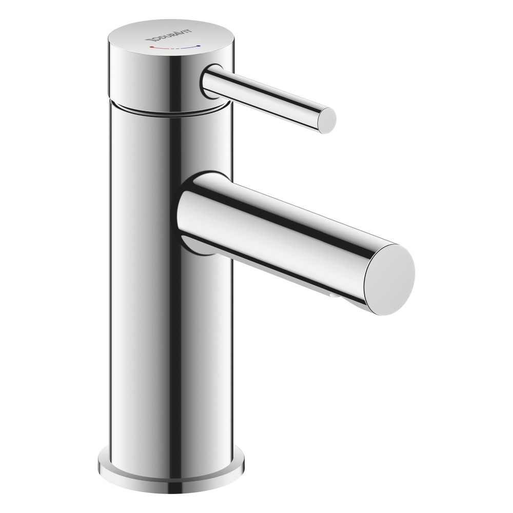Duravit Circle Mitigeur monocommande pour lavabo S FreshStart, Chrome, 4,5 l/min, levier, portée 100 mm, hauteur 152 mm