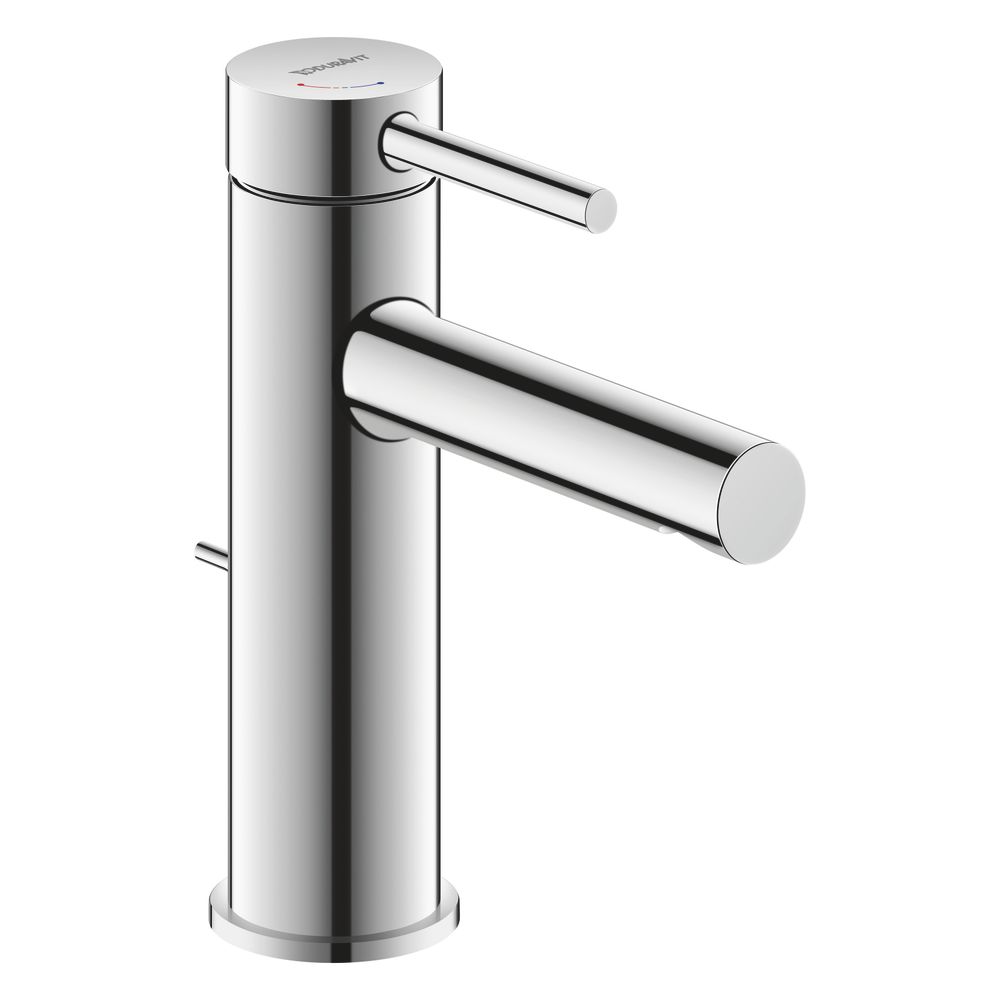 Robinet mitigeur monocommande Duravit Circle pour lavabo FreshStart, chromé, 4,5 l/min, avec garniture, levier, portée 117 mm, hauteur 176 mm