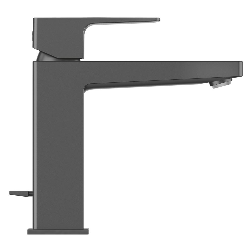 Mitigeur monocommande Duravit Manhattan pour lavabo M, noir mat, 4,5 l/min, avec garniture, levier, portée 129 mm, hauteur 170 mm