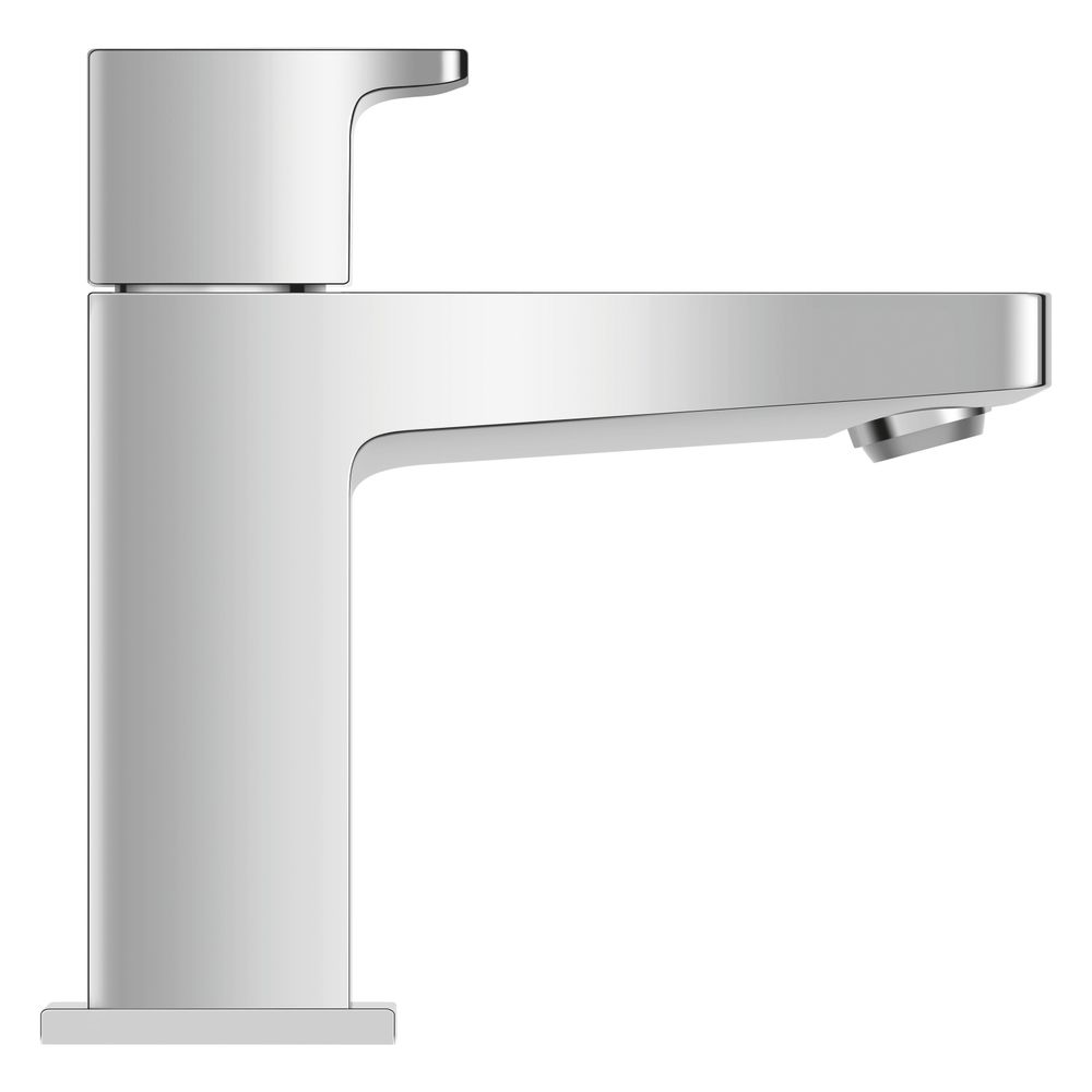 Duravit Robinet de lavabo Manhattan chromé, 5,5 l/min, portée 90 mm, hauteur 127 mm, régulateur de jet EasyClean, filetage extérieur, 1/2"