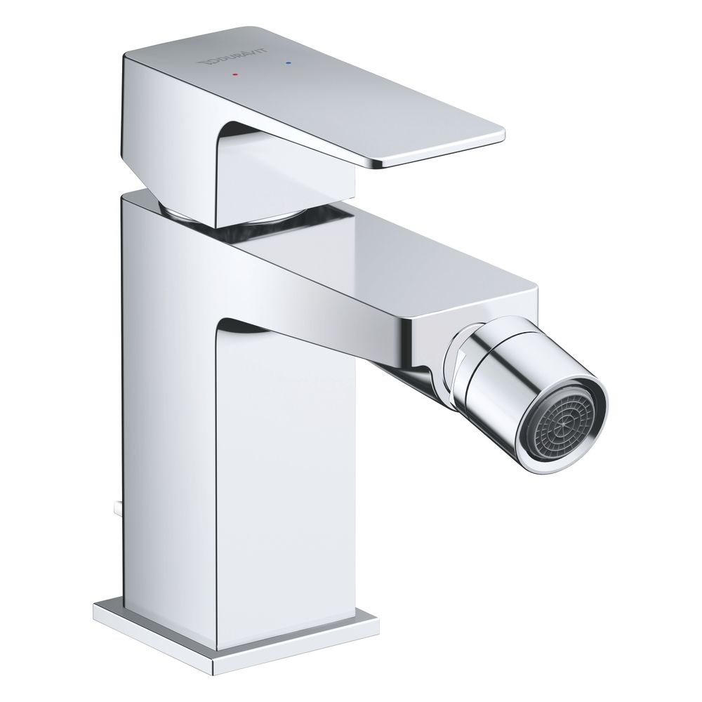 Mitigeur monocommande pour bidet Duravit Manhattan, chromé brillant, chromé, hauteur 138 mm, portée 128 mm, 5,5 l/min