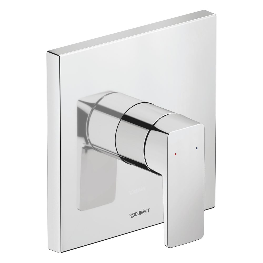 Duravit Mitigeur de douche à encastrer Manhattan, 1 consommateur, Chromé, rosace carrée, 150x150mm