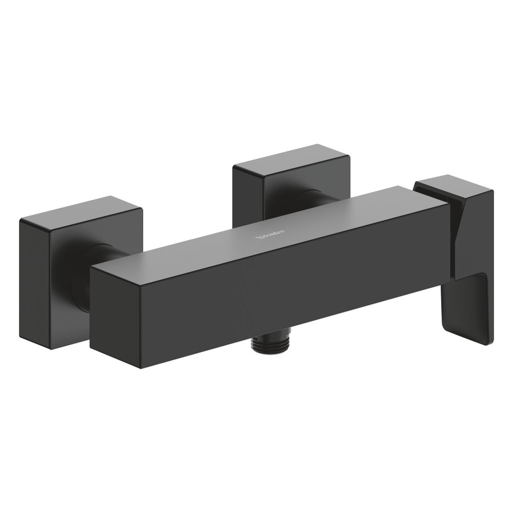 Duravit Manhattan Mitigeur de douche monotrou à poser, noir mat, raccordement type S, 1/2", entraxe 150 mm pour 15 mm, débit 21 l/min