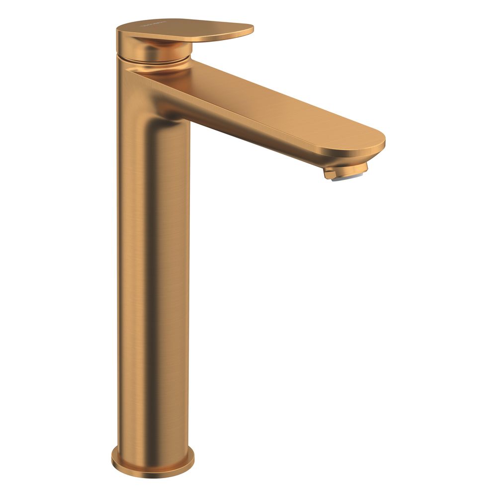 Duravit Wave Mitigeur monocommande pour lavabo XL, bronze brossé, 5 l/min, levier, portée 176 mm, hauteur 297 mm