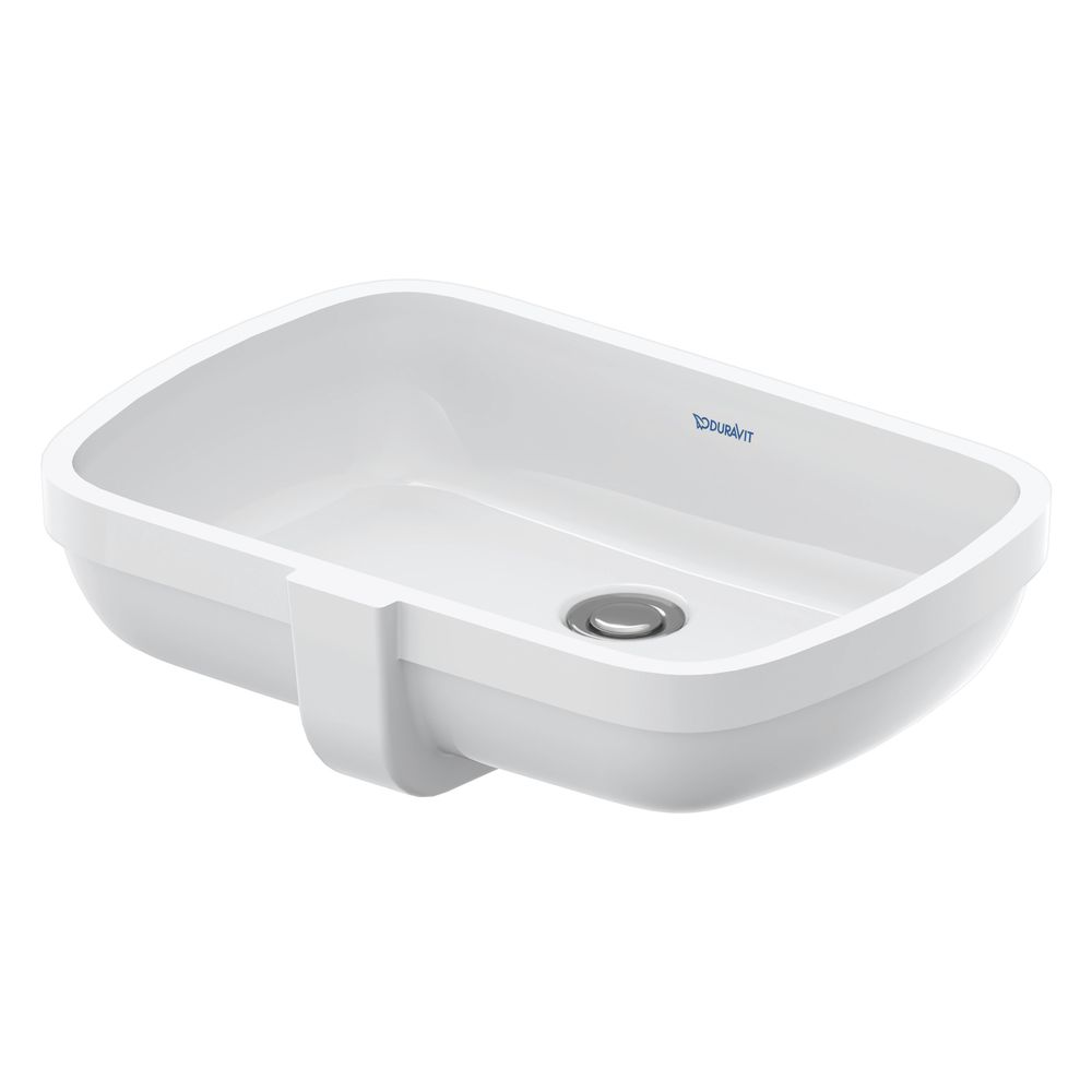 Duravit Qatego Lavabo encastré 320x480x150 mm, blanc brillant, sans barre de robinetterie, avec trop-plein, encastrable par le dessous